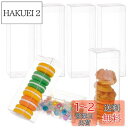 BENECREAT 30個PVC透明プラスチックケース 5x5x15cm 折り畳みボックス 防水 フィギュア入れ 小物入れ クリアギフトボックス 包装資材