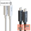 GOPPA ゴッパ USB3.2Gen2x2 対応Type-C USBケーブル 50cm USB PowerDelivery最大100W(20V/5A) 対応 ブラック GP-CCU325A05M/B(2)