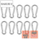 【送料無料】XSAJU カラビナ 304ステンレス Dリング 小型 自動ロック アウトドア用品 登山 キャンプ用品 (4cm 10個セット)