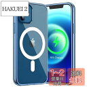 JETech iPhone 12/12 Pro マグネット ケース(6.1インチ用) MagSafe ワイヤレス充電対応 衝撃吸収 バンパーカバー 傷つけ防止 透明バック (インディゴジーンズ)