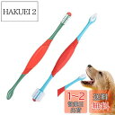 PAVIKE ペット歯ブラシ 犬 猫の歯ブラシ 2本セット ペット 口腔ブラシ 犬用歯ブラシ 口臭除去 歯周病予防 猫犬通用 小型/中型/大型 柔らかい 歯のク...