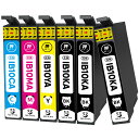 【W-ink】Epson用 IB10CL4A エプソン 互換 インクカートリッジ カードケース インク 6本パック (4色セット+黒2本) 残量表示/個別包装/ 対応機種:EW-M530F(2)