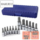 WORKPRO トルクスビットソケットセット トルクスレンチ 差込角 6.35mm 9.5mm 12.7mm 13点1セット