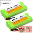 ロワジャパン KX-FAN57 BK-T412 パナソニック対応 2個 コードレス子機 充電池 電話機 互換 バッテリー