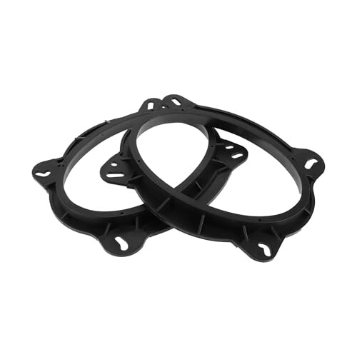 【送料無料】HEROFFIX トヨタに対応タンドラ2007-2021用のフロントスピーカーサブウーファーマウントスペーサーブラケットリングブラックABS用2個オーディオ同軸スピーカースピーカースペーサーリングツィータースピーカースペーサーアダプター