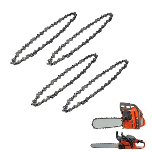 【送料無料】KKLM チェーンソー 替刃 チェーンソー替刃 6インチ(150mm) 対応 37コマ 4個セット マンガン合金製 高耐久設計 電動チェーンソー用交換刃 家庭用・園芸用に最適 枝切り/伐採/木工切断に (ドライブリンク数37E)