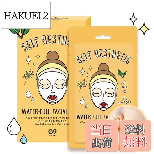 【送料無料】G9SKIN 5枚セット セルフエステティック シリーズ サイズ:ウォーターフルフェイシャル(5枚セット)