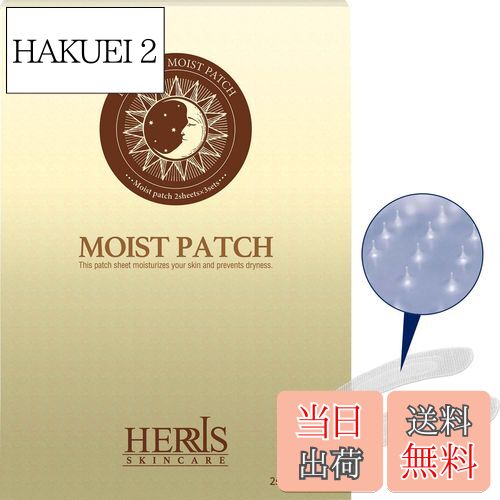 【送料無料】モイストパッチ 2枚×3セット ハーリス マイクロ ニードル パッチ 目元 口元 ケア プロテオグリカン パック シート 色:ホワイト