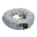 【送料無料】PAWZ Road 猫トンネル 猫おもちゃ キャットトンネル 円 ドーナツ型 長い 玩具 一人遊び 猫ベッド カシャカシャ カサカサ 折りたたみ式 ...