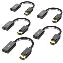 BENFEI 5個 DisplayPort(ディスプレイポート) - HDMI 変換ケーブル、最大4K@30Hzまでの解像度に対応(オスからメス、逆方向に非対応)