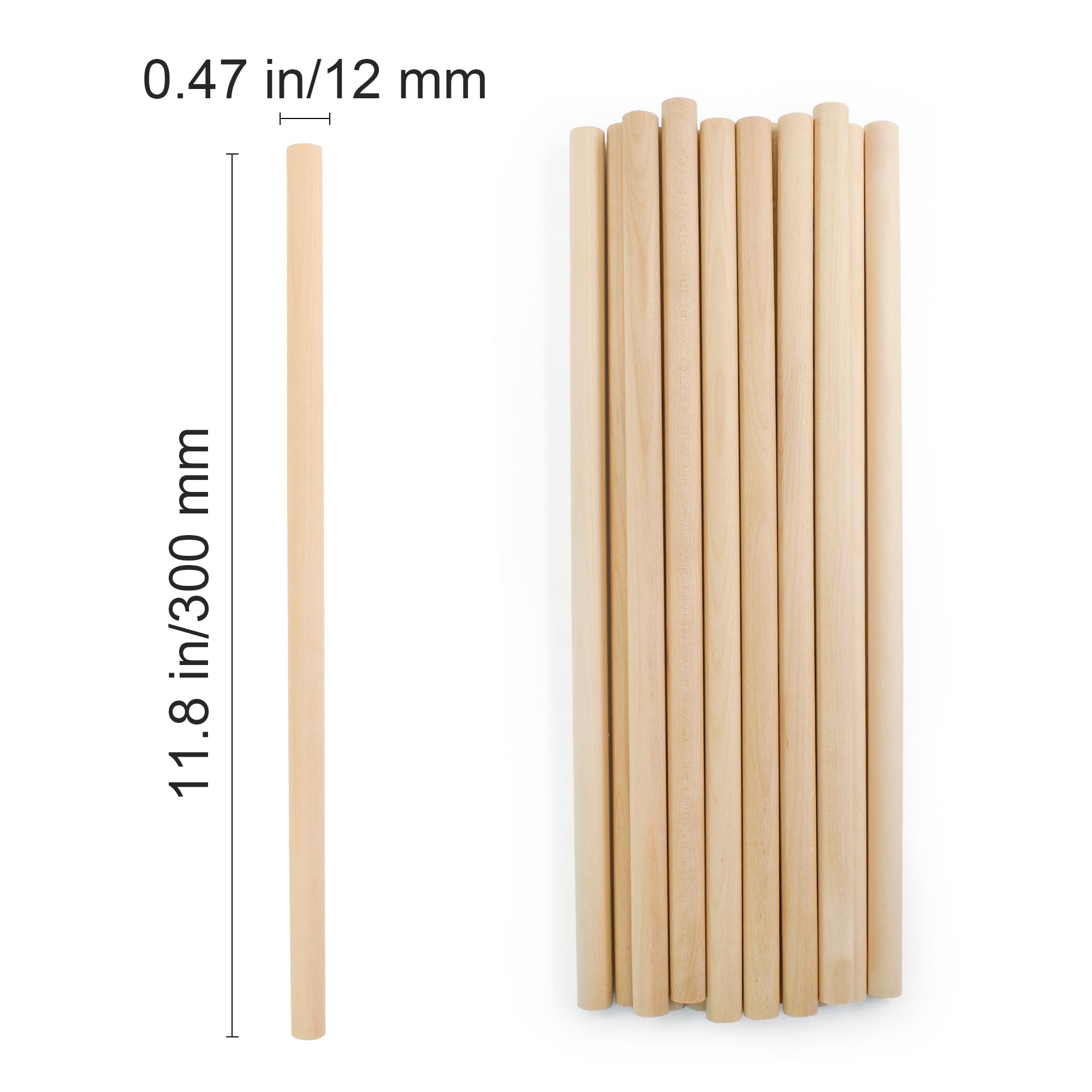 ������̵����Enkrio �������ƥ��å� �� �ڤ��� Ĺ��30cm ľ��12mm 50�ܥ��å� �ڥ��� ���� ������ ̤���� �ں� �С��� ����եȥ��ƥ��å� �ۥӡ��� DIY ���� ���ݥ��������꡼ ��ǥ��� (50, Ĺ��30cm * ľ��12mm)