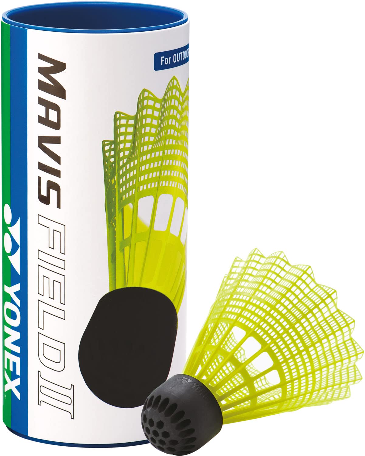 【送料無料】YONEX(ヨネックス) バドミントン シャトル 屋外 メイビスフィールドII 3個入り イエロー(004) MF2CBP