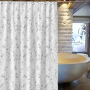 シャワーカーテン 半透明カーテン ユニットバス 浴室 ビニールカーテン 防水 防カビ バスカーテン お風呂用カーテン 間仕切り リング付き クリア 清潔 取付簡単 120*180cm