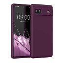 kwmobile Case Compatible with Google Pixel 6a Case - TPU Silicone Phone Cover with Soft Finish - Bordeaux Violet