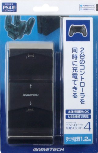 商品情報商品の説明 遊び終わったらコントローラを置くだけ!すぐに充電開始! PS4用コントローラを2台まで同時充電できるスタンド 特徴1:PS4用コントローラ2台を同時に充電できる!コンパクトな充電スタンド! ・充電をお知らせ!LEDランプ付。 特徴2:PS4本体がスタンバイ中でもコントローラ充電OK! ・PS4本体のUSBポートと接続しコントローラをセットするだけ! 特徴3:USBケーブル(1.2m)付属ですぐに使える!主な仕様