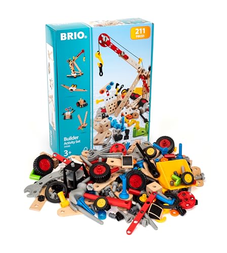 BRIO (ブリオ) ビルダー アクティビティセット [全210ピース] 対象年齢 3歳~ (大工さん 工具遊び おもちゃ 知育玩具) 34588