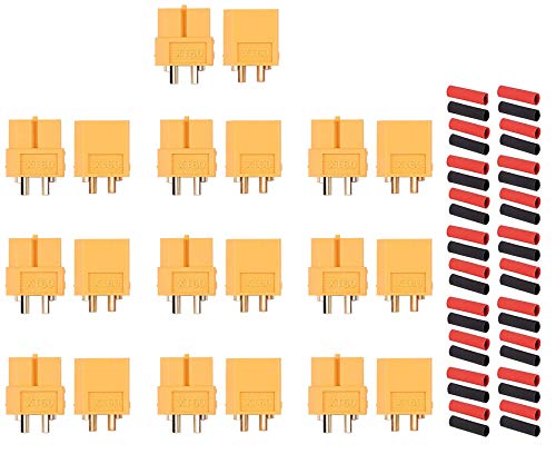 Hengfuntong-Elec XT60^CvRlN^[ IX&X 10yA 10 pairs XT60 Gold plug connector (10yAXT60vO)