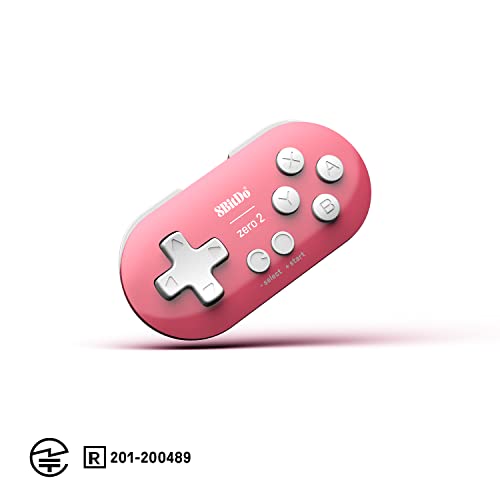 8bitdo Zero 2 ゲームコントローラー Bluetooth ワイヤレス Switch Windows Android macOS ピンク Edition 3