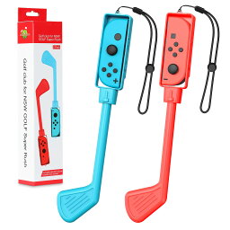 Switch マリオゴルフ ゴルフロッド ATiC マリオゴルフ スーパーラッシュ 専用 ジョイコン用 ハンドルグリップ Switch Joy-Con MarioGolf SuperRush 対応 ニンテンドー Switch/Switch OLED ブルー＆レッド