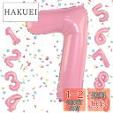 EXGOX 数字 バルーン ピンク 大きい 誕生日 ナンバー 7 アルミ風船 32インチ ハッピーバースデー パーティー 成人式 入学 卒業式 記念日 お祝い 飾り付け