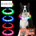 【送料無料】Sazuik 犬 光る首輪 12つ発光モード 多色発光 ペット LED首輪 USB充電式 サイズ調整可能 装着簡単 柔らかい 犬 猫 夜散歩ライト 軽量 安全対策 視認性 小型・中型・ 大型犬 (ホワイト)