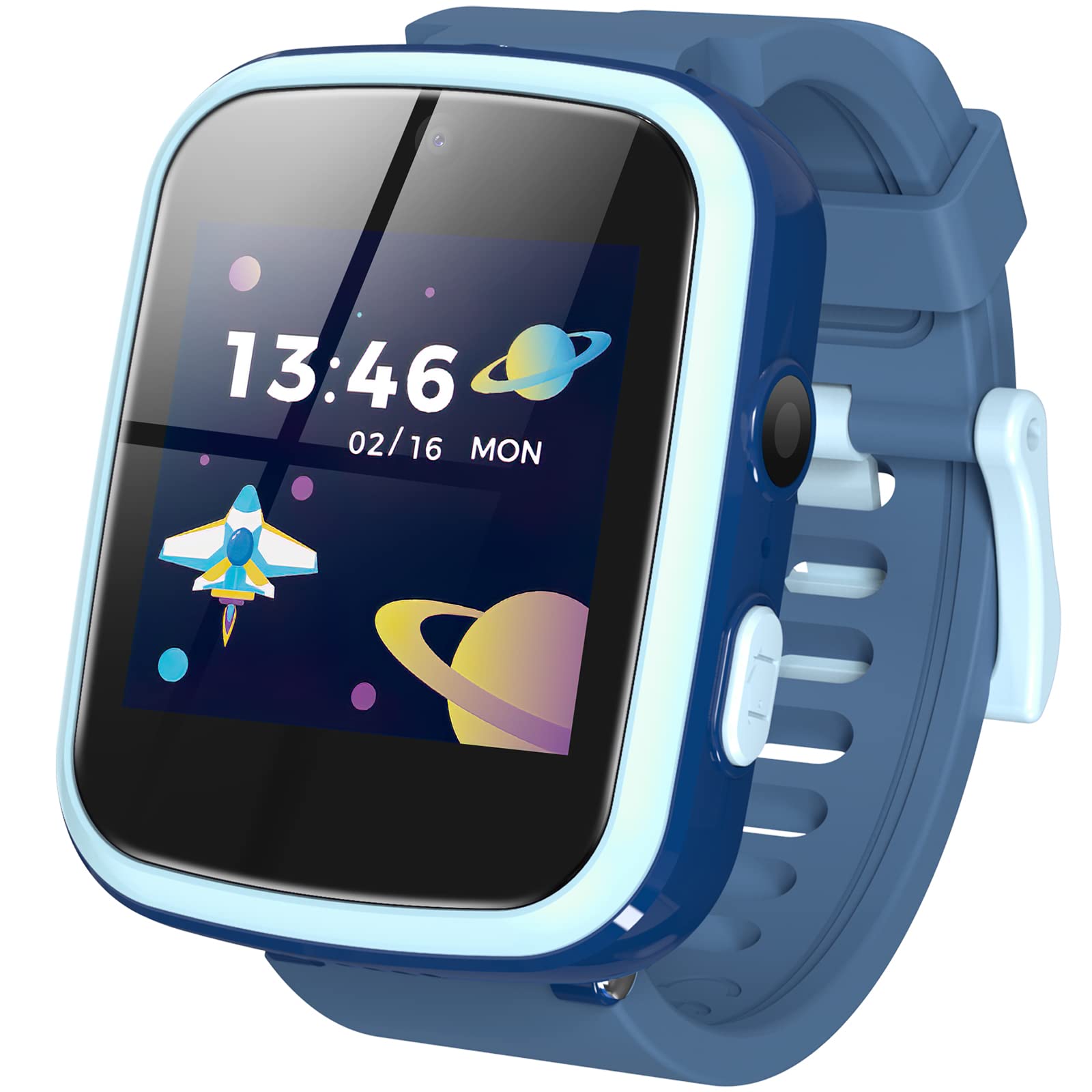 AGPTEK 日本正規品 キッズ 腕時計 子供用 スマートウォッチ smart watch for kids 時計 男の子 時計 文字盤DIY タッチスクリー 8GB内蔵..