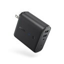 Anker PowerCore Fusion 5000 (モバイルバッテリー 搭載 USB充電器 5000mAh) 【PSE認証済 / コンセント 一体型 / PowerIQ搭載 / 折りたたみ式プラグ】 iPhone Android各種対応 (ブラック)