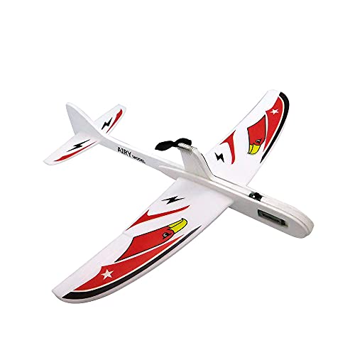 飛行機 電動飛行機 おもちゃ プロペラ飛行機 10秒充電で1分間飛行 初心者でも簡単 乾電池式 模型 クラフトプレーン