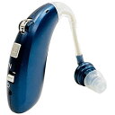 【送料無料】国内正規品 らくらく 集音器 高齢者 耳穴式 おすすめ 高品質 簡単操作 軽量 充電式 両用 耳掛け ノイズキャンセリング ワイヤレス 形状記憶 日本語取扱説明書付き (Z360-BL) (ブルー)