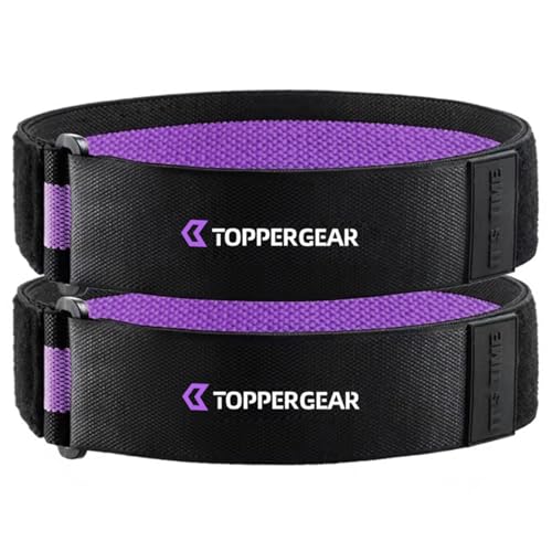 TOPPERGEAR オクルージョントレーニングバンド 加圧バンド 正規品 (Mサイズ 腕用, パープル)