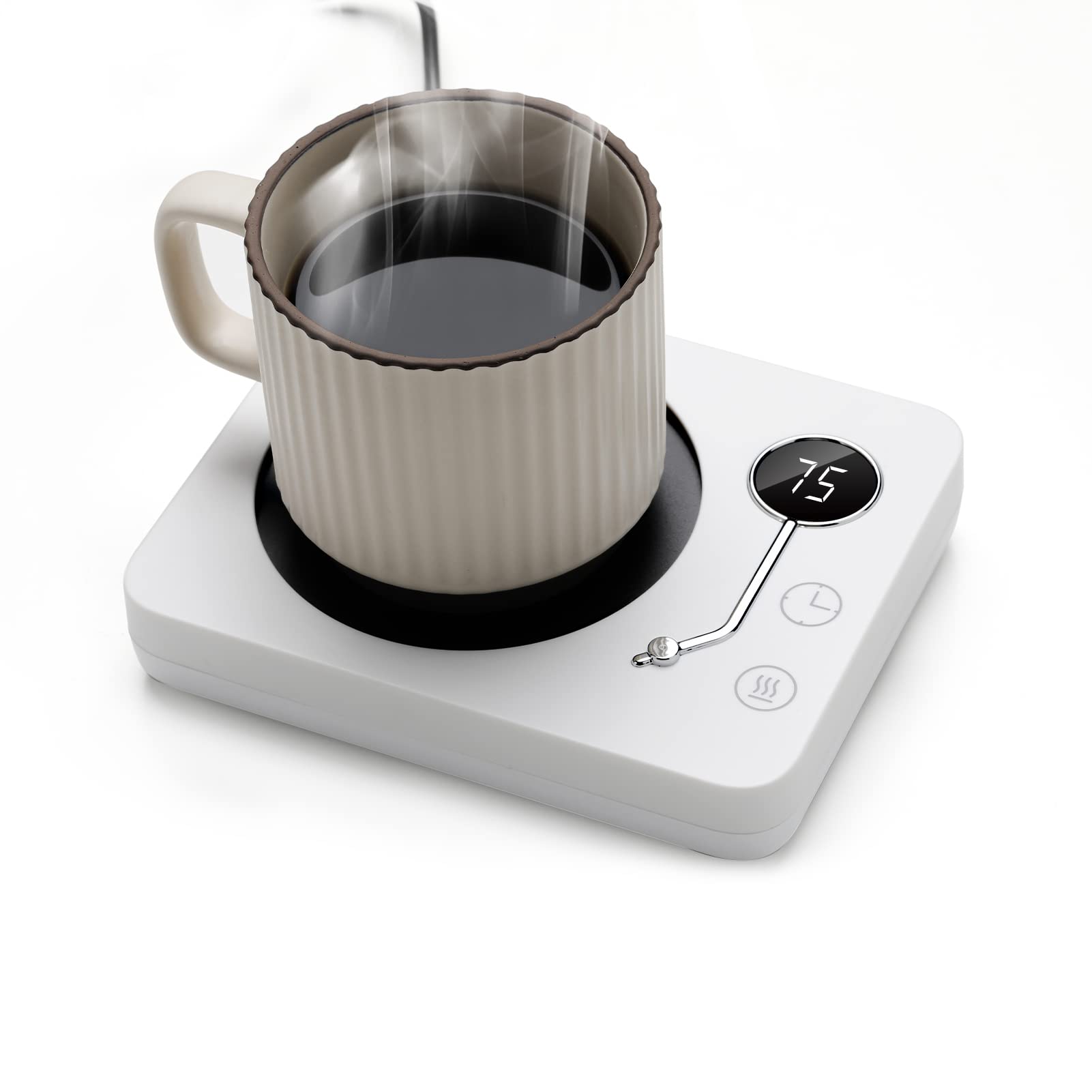 Kyerlish カップウォーマー コーヒー保温コースター マグカップウォーマー ドリンクウォーマー 3段温度設定55度 65度…