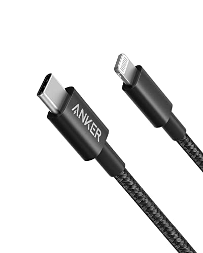 Anker 高耐久ナイロン USB-C & ライトニングケーブル MFi認証 USB PD対応 iPhone 13 / 13 Pro / 12 / SE(第2世代) 各種対応 (1.8m ブラック)