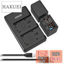 HOSAN VW-VBT380 純正互換 バッテリー 2個 + USB充電器 対応機種 Panasonic VW-VBT380, VW-VBT380-K, Pa...