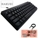 エレコム ゲーミングキーボード V-custom VK200T 有線 テンキーレス 65%サイズ メカニカル ネオクラッチキーキャップ 茶軸 タクタイルUSBポート搭載 TK-VK200TBK