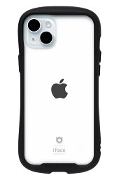 iFace Reflection iPhone 15 Plus ケース クリア 強化ガラス (ブラック)【アイフェイス アイフォン15plus 用 iphone15プラス 用 カバー 韓国 耐衝撃 透明 ストラップホール】