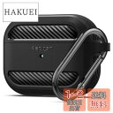 Spigen Apple AirPods Pro ケース カバー カラビナ リング 付き ワイヤレス充電 対応 衝撃 吸収 軽量 キズ防止 防塵 耐衝撃 収納ケ...