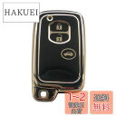 【送料無料】Kinotaka トヨタ車用 TPU製スマート キーカバー 3ボタン キーケース マークX/マジェスタ180 200系/ プリウス30系 /プリウス35型/86 ZN6 / アクア/ヴィッツ/ラクティス / ランクル200 / アベンシス/など専用設計アクセサリー (ブラック)
