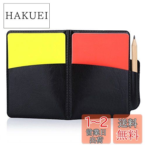 【送料無料】Alomejor 審判カード 警告カード サッカー フットサル 審判 用具 赤と黄色のカード 小冊子1枚 レコードカード10枚 鉛筆1本 審判用品セ...