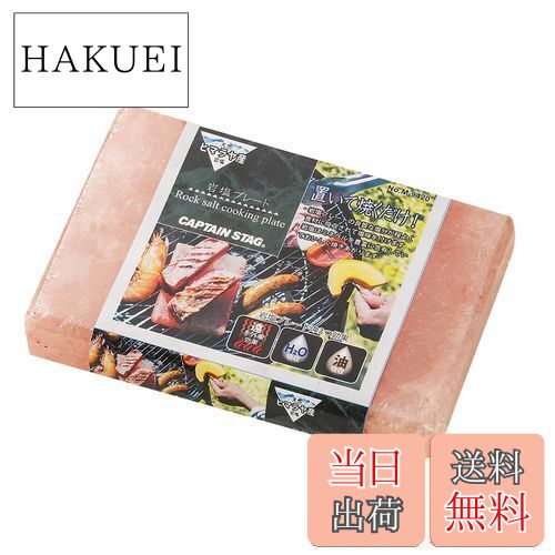 【送料無料】キャプテンスタッグ(CAPTAIN STAG) バーベキュー 調味料グッズ ヒマラヤ産 岩塩プレート ..