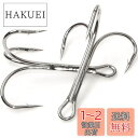SHADDOCK トリプルフック トレブルフック 丸型 ルアー用 3本針 大物 釣りフック 4/0?10/0 20本セット シルバー(20本6/0#)