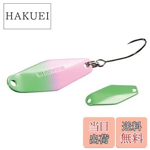 【送料無料】シマノ(SHIMANO) スプーン カーディフ ウォブルスイマー 2.5g 001 グリーンピンク