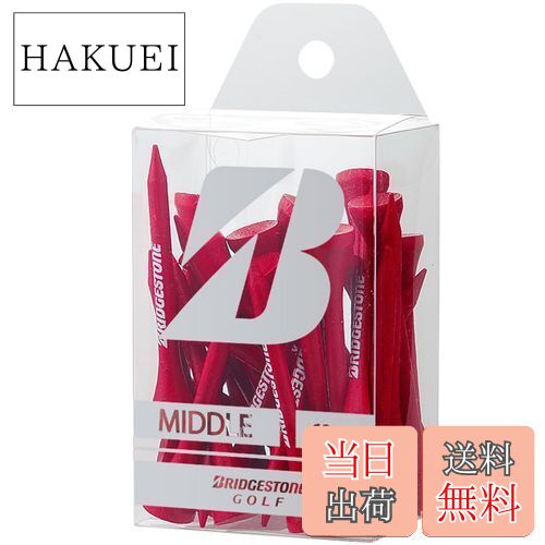 【送料無料】BRIDGESTONE(ブリヂストン) ゴルフ ウッドティー(ミドル・36本入り) GAG302 レッド 2023年モデル