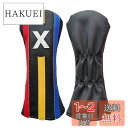 Sunbro Golf カラフル おしゃれ コルフヘッドカバー ドライバー/ウッド/ユーティリティ適用 めっちゃ目立つ 高級PU革 防水仕様 4個セット(DR*...