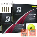BRIDGESTONE ブリヂストン ゴルフボール TOUR B X XS 2024年 モデル 2ダース おまけ付き (X_イエロー_2ダース)
