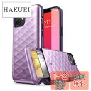 Clayco iPhone 12 Pro Max ケース カード収納 背面カード入れ 6.7インチ PC+TPU素材 カメラー保護 全面保護 耐衝撃 防塵 おしゃれ 脱着簡単 Argosシリーズ 2020 紫