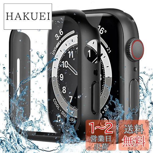 CAERMA Apple Watch用 ケース iWatch Series 9/SE2/SE/8/7/6/5/4 41mm対応 超薄型 アップルウォッチ用 ケース 防水 硬度9H 強化ガラス 高透過率 高耐久 耐衝撃 全面保護 Apple Watch用 カバー ブラック CAERMA Apple Watch用 ケース iWatch Series 9/SE2/SE/8/7/6/5/4 41mm対応 超薄型 アップルウォッチ用 ケース 防水 硬度9H 強化ガラス 高透過率 高耐久 耐衝撃 全面保護 Apple Watch用 カバー ブラック