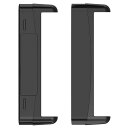 対応Fitbit(フィットビット) Versa 4/Versa 3/sense2/sense バンド アダプター ステンレス Fitbit Versa 4 向けの 金属コネクター Fitbit Versa 3 連結器 交換金具 ベルト時計アダプタ(ブラック)(2)