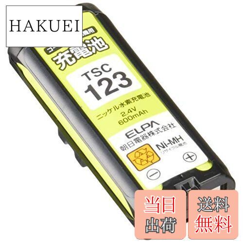 エルパ (ELPA) 電話機用充電池 パナソニック他同等品 電池パック 2.4V 600mAh ニッケル水素充電池 TSC-123