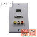 CERRXIAN HDMI VGA 3 RCAコンポジットウォールプレートオーディオビデオコンセントマウントソケットフェイスプレートカバーパネルドック