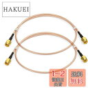 【送料無料】BINGFU SMAアンテナケーブル SMA オス⇔オス SMA 接続ケーブル 同軸ケーブル 延長コード 30CM RG316 2本入